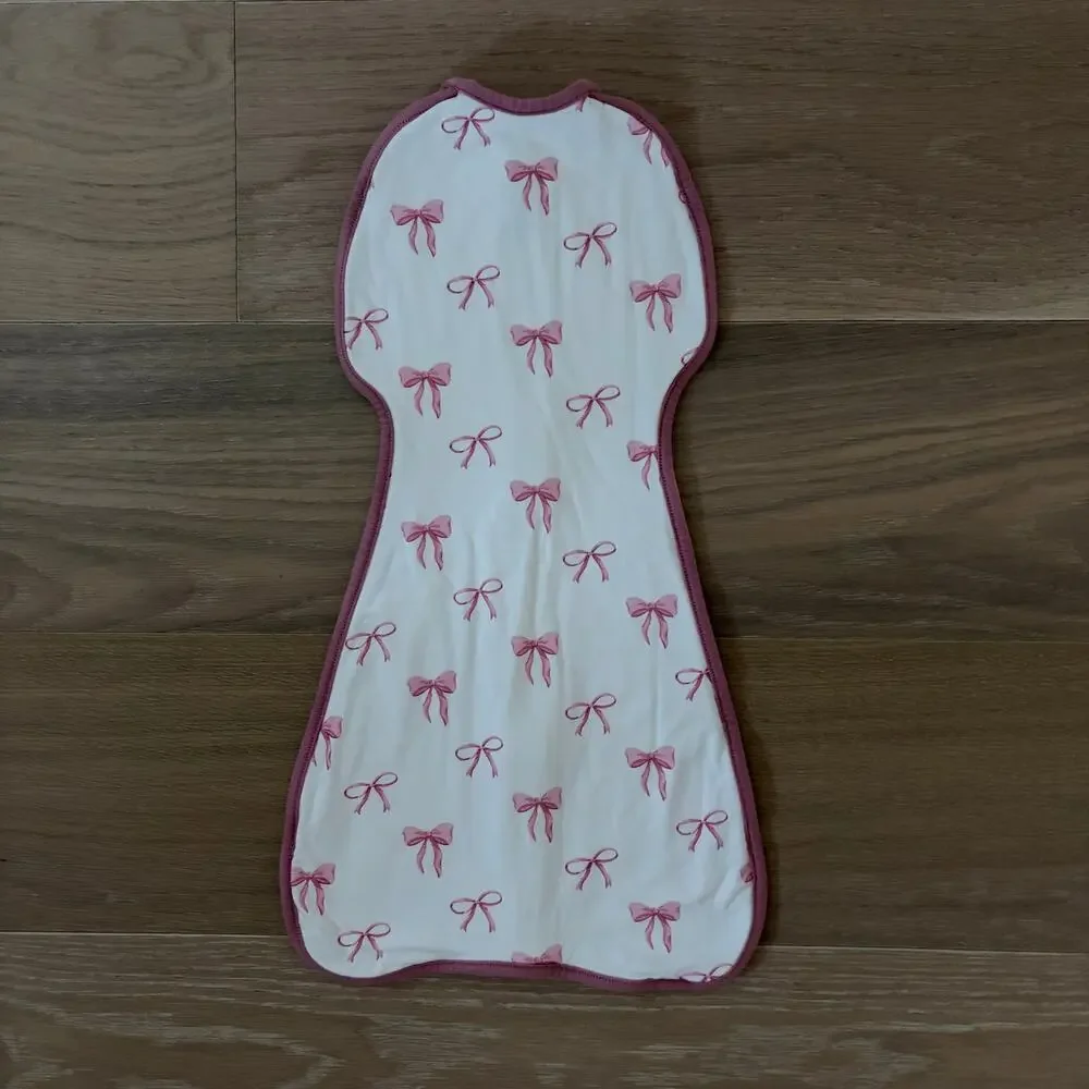 Kyte Baby Cloud 0.5 TOG Swaddle Bag White Pink Bows Newborn NB NEW